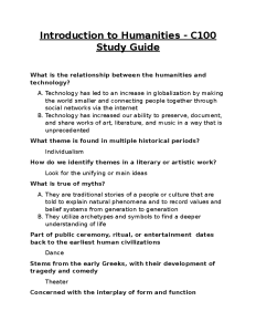 Introductory Humanities Courses Transform First-Year Experience