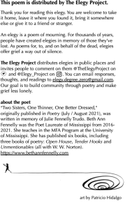 Elegy Project: Exploring Grief Through Poetry Workshops